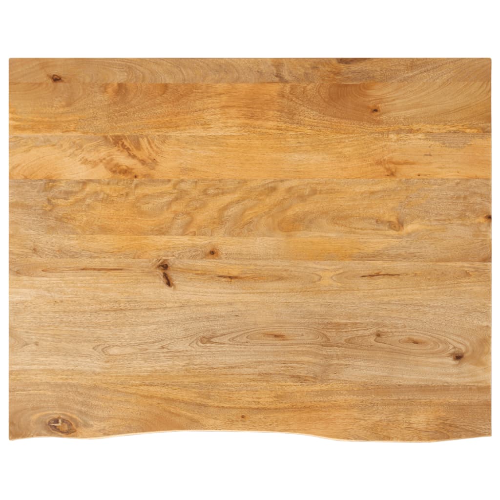 vidaXL Table Top Live Edge 90x80x2,5 cm Solid Wood Mango 1