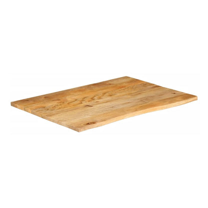Table Top Live Edge 80x80x2.5 cm Solid Wood Mango Natural Solid Mango Wood 90 cm