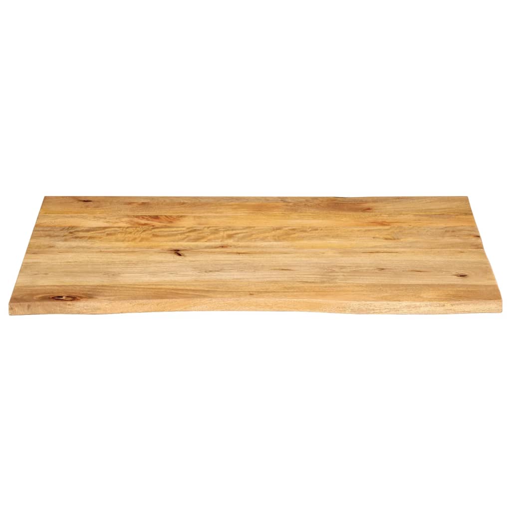vidaXL Table Top Live Edge 90x80x2,5 cm Solid Wood Mango 3