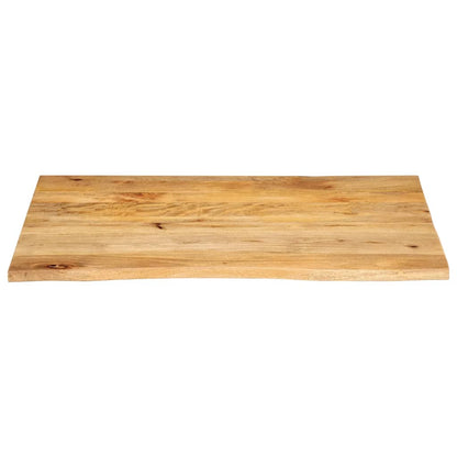 vidaXL Table Top Live Edge 90x80x2,5 cm Solid Wood Mango 3