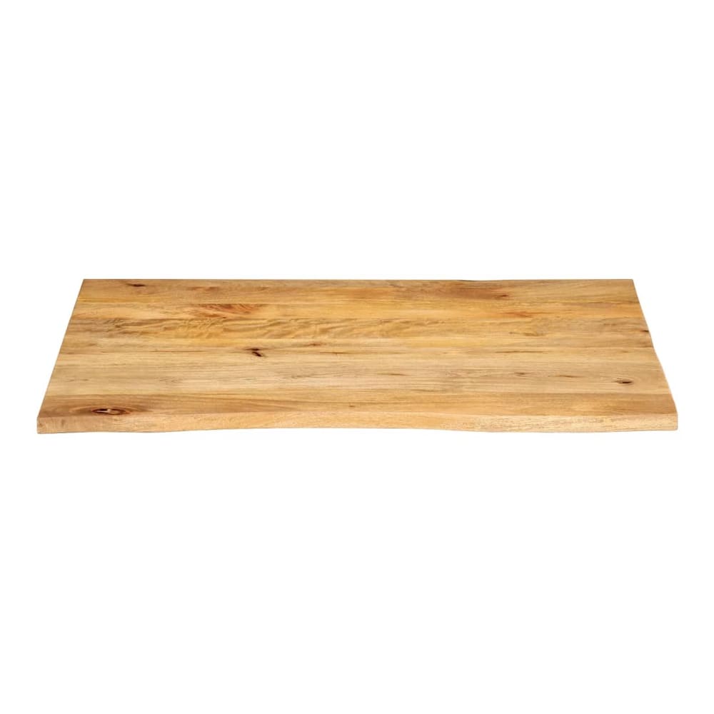 Table Top Live Edge 80x80x2.5 cm Solid Wood Mango Natural Solid Mango Wood 90 cm