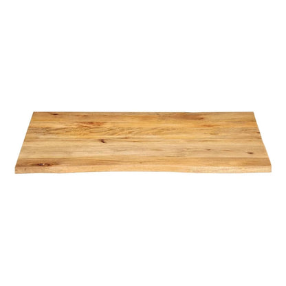 Table Top Live Edge 80x80x2.5 cm Solid Wood Mango Natural Solid Mango Wood 90 cm