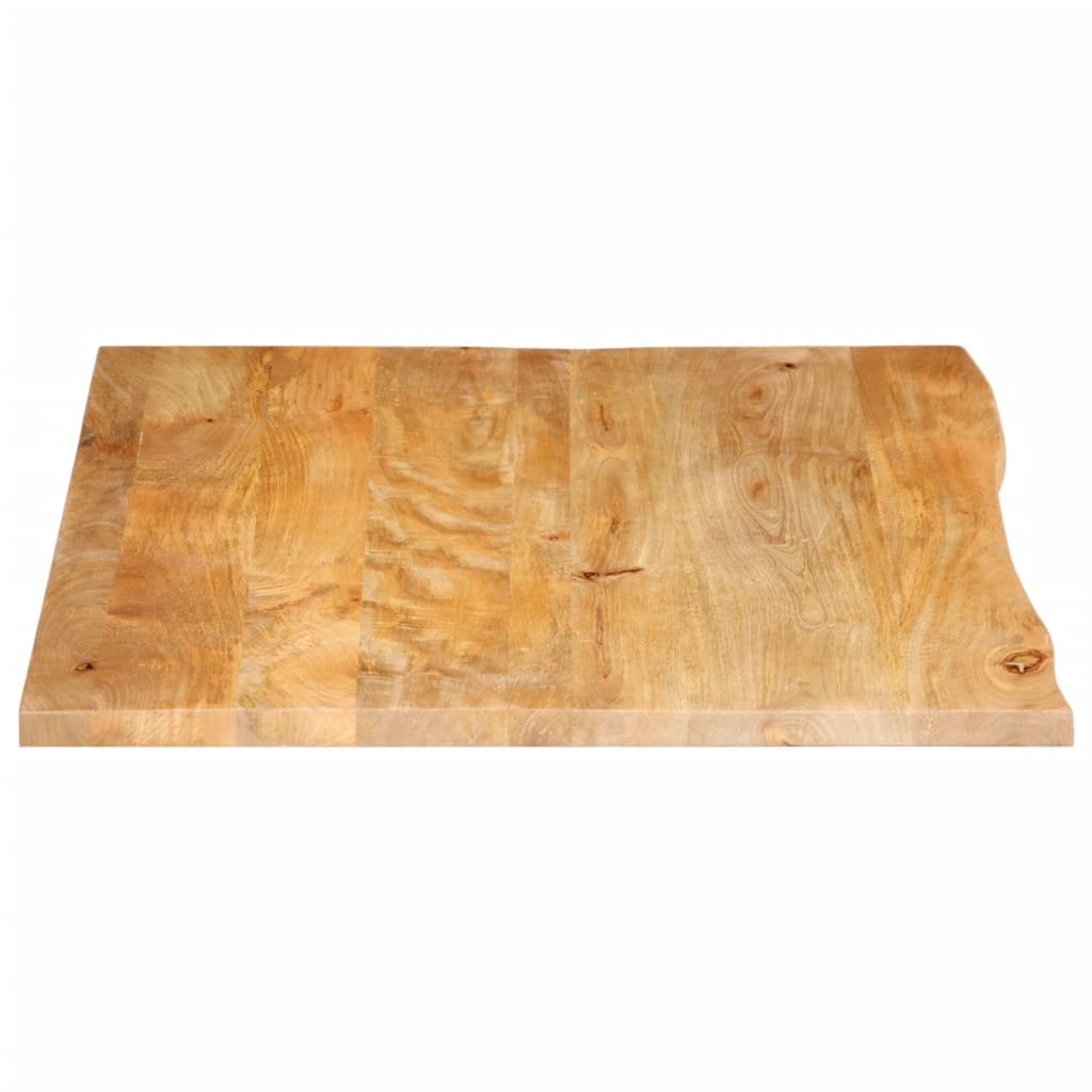 vidaXL Table Top Live Edge 90x80x2,5 cm Solid Wood Mango 5