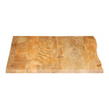 Table Top Live Edge 80x80x2.5 cm Solid Wood Mango Natural Solid Mango Wood 90 cm