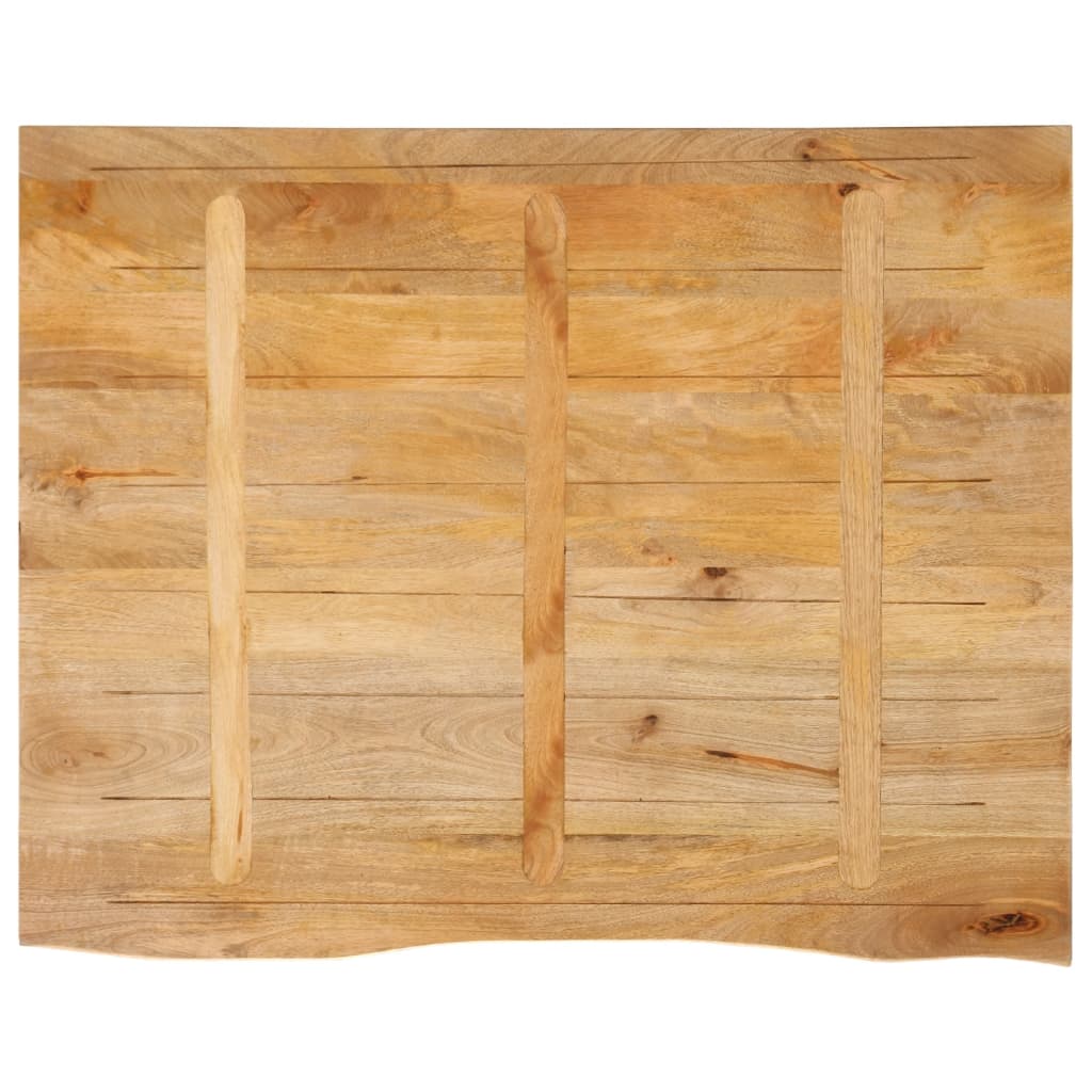 vidaXL Table Top Live Edge 90x80x2,5 cm Solid Wood Mango 4
