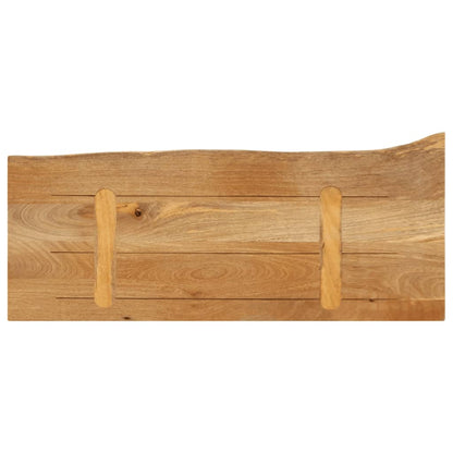 vidaXL Table Top Live Edge 90x40x3.8 cm Solid Wood Mango 5