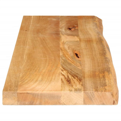 vidaXL Table Top Live Edge 100x40x3.8 cm Solid Wood Mango 4