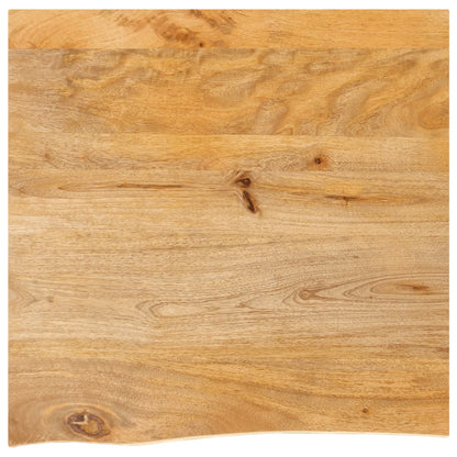 vidaXL Table Top Live Edge 60x60x3.8 cm Solid Wood Mango 1