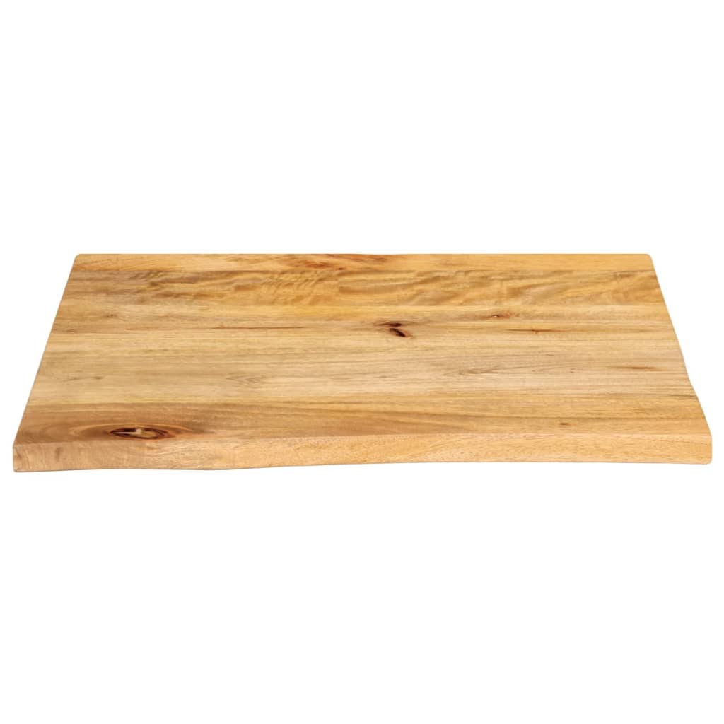 vidaXL Table Top Live Edge 60x60x3.8 cm Solid Wood Mango 3