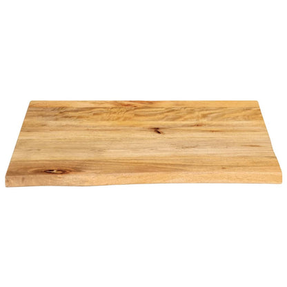 vidaXL Table Top Live Edge 60x60x3.8 cm Solid Wood Mango 3