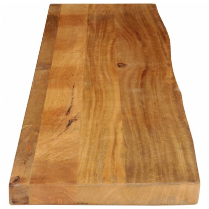 vidaXL Table Top Live Edge 140x20x2.5 cm Solid Wood Mango 4