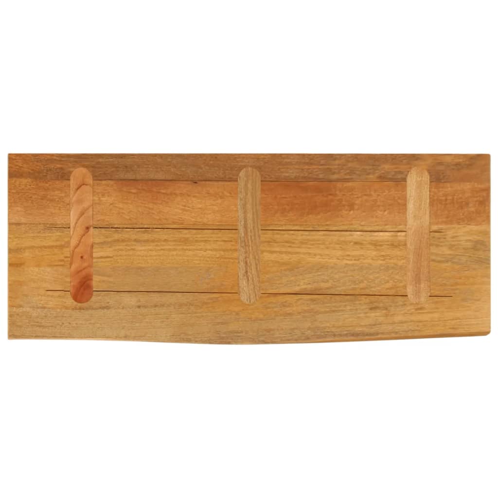 vidaXL Table Top Live Edge 90x40x2.5 cm Solid Wood Mango 5