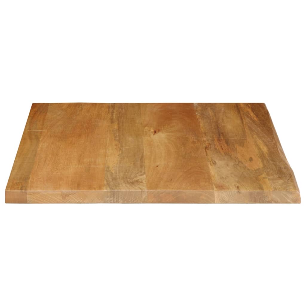 vidaXL Table Top Live Edge 60x60x2.5 cm Solid Wood Mango 4