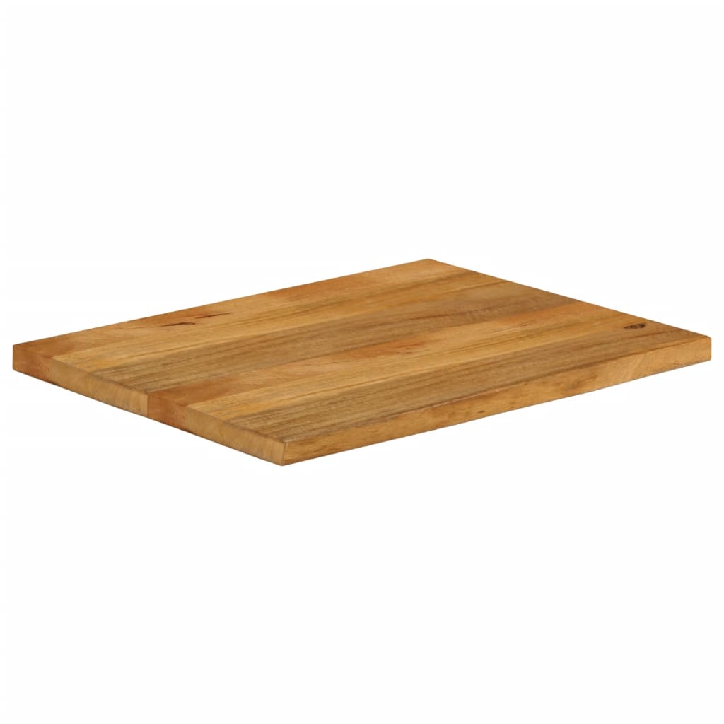 Table Top Live Edge 60x60x2,5 cm Solid Wood Mango Oak finished Height 2.5 cm Depth 60 cm 80 cm