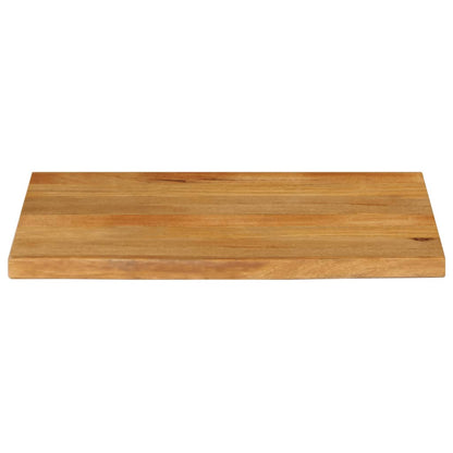 Table Top Live Edge 60x60x2,5 cm Solid Wood Mango Oak finished Height 2.5 cm Depth 60 cm 80 cm