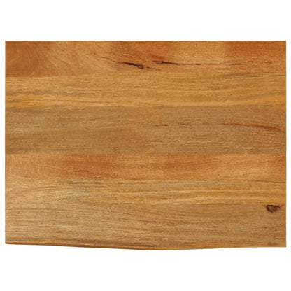 vidaXL Table Top Live Edge 60x60x2.5 cm Solid Wood Mango Oak Finished