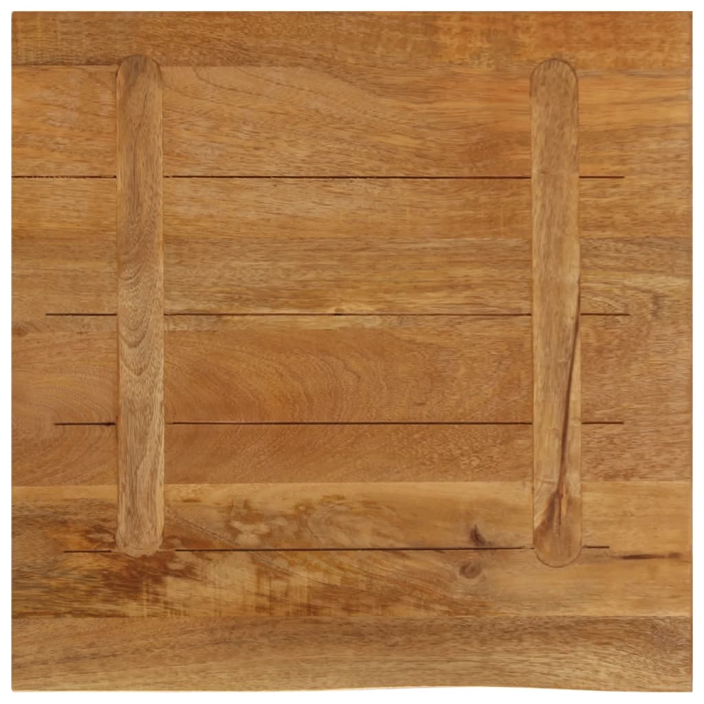 vidaXL Table Top Live Edge 80x80x2.5 cm Solid Wood Mango 5