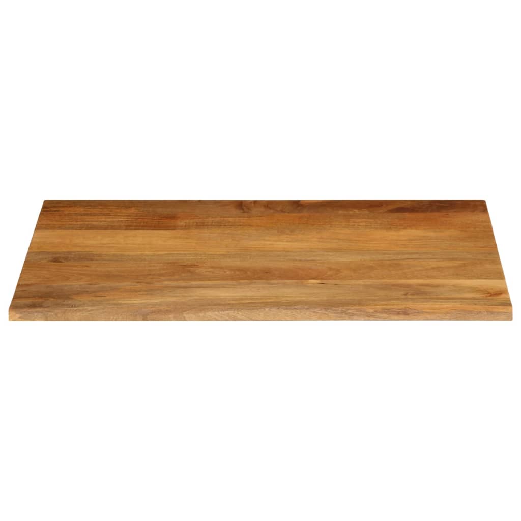Table Top Live Edge 80x80x2,5 cm Solid Wood Mango Oak finished Height 2.5 cm Depth 80 cm 90 cm