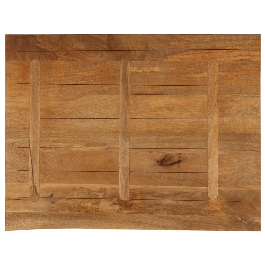 vidaXL Table Top Live Edge 90x80x2,5 cm Solid Wood Mango 4