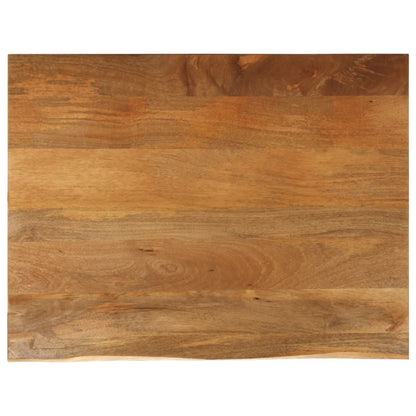vidaXL Table Top Live Edge 80x80x2.5 cm Solid Wood Mango Oak Finished