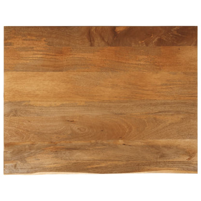 vidaXL Table Top Live Edge 80x80x2.5 cm Solid Wood Mango Oak Finished