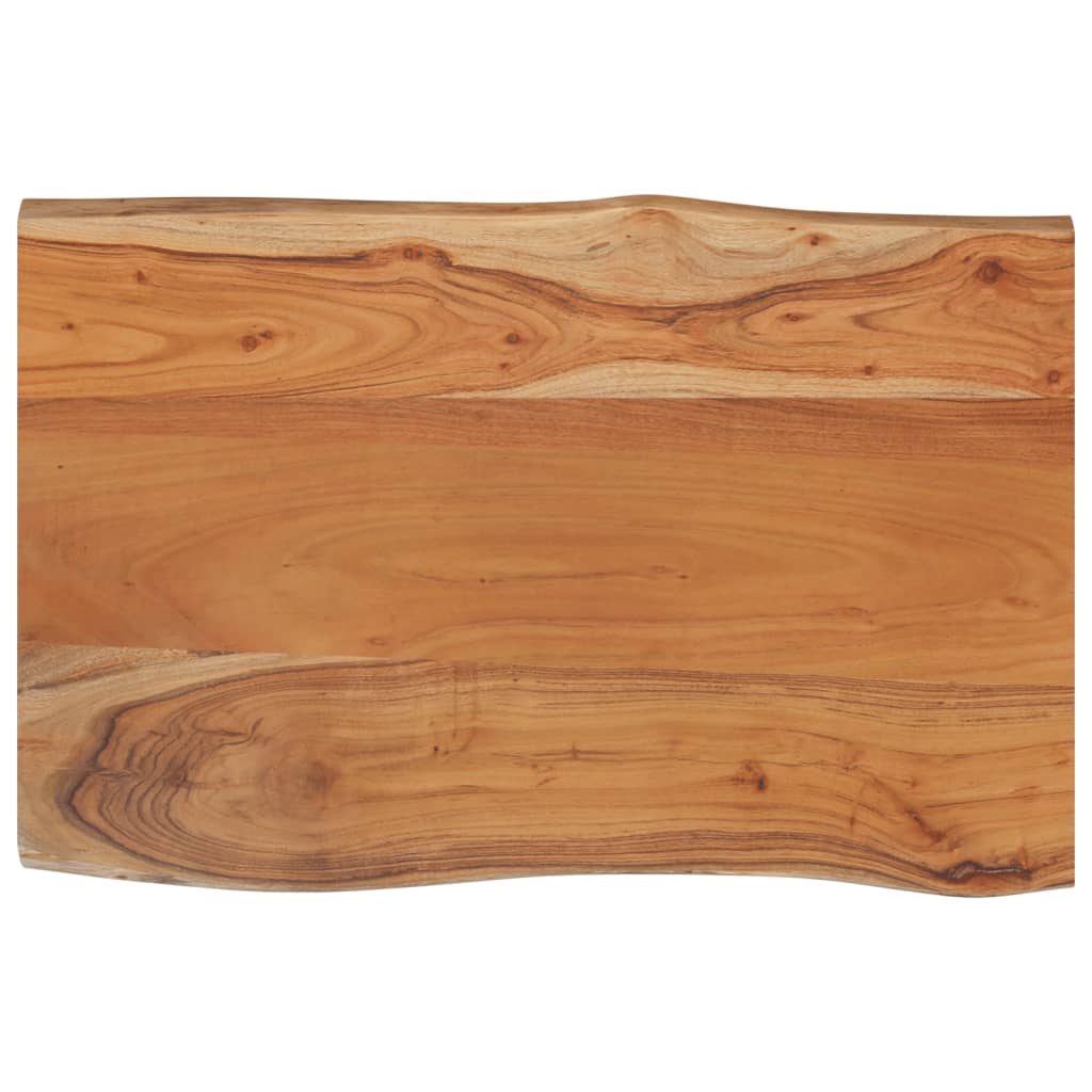 vidaXL Table Top 60x40x2.5 cm Rectangular Solid Wood Acacia Live Edge 3