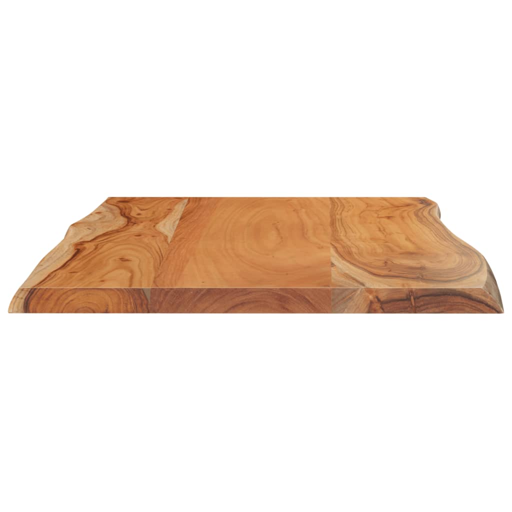 vidaXL Table Top 60x40x2.5 cm Rectangular Solid Wood Acacia Live Edge 6