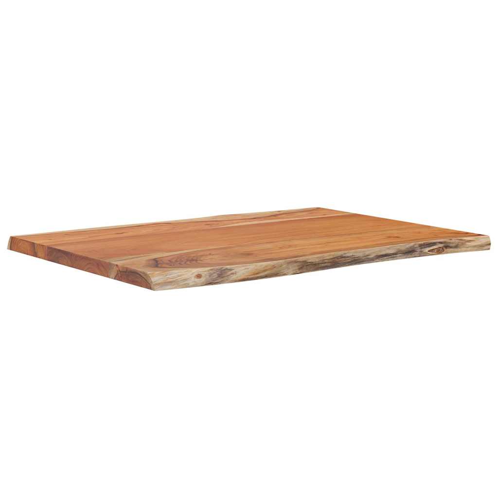 vidaXL Table Top 80x60x2.5 cm Rectangular Solid Wood Acacia Live Edge 2