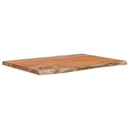 vidaXL Table Top 80x60x2.5 cm Rectangular Solid Wood Acacia Live Edge 2