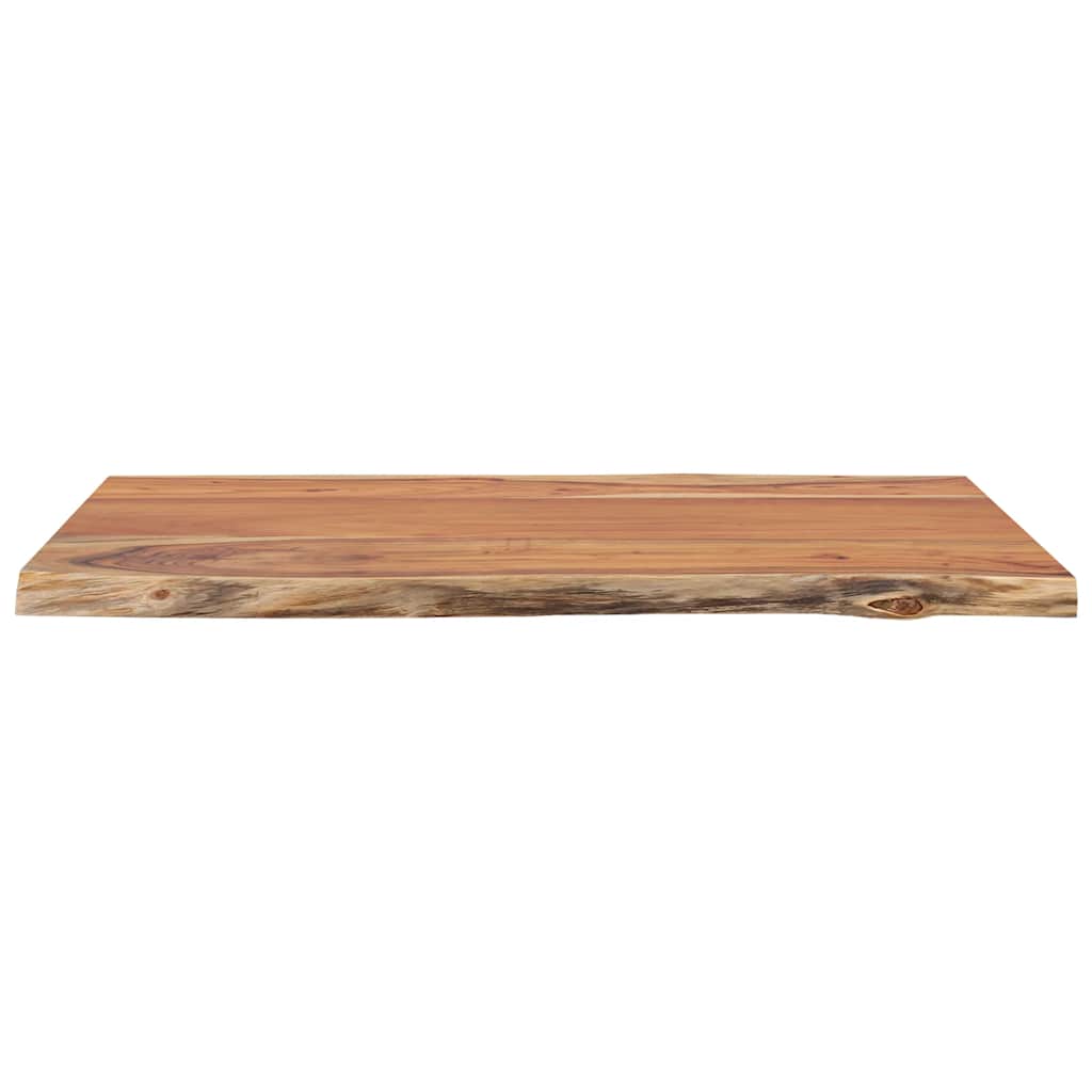 vidaXL Table Top 80x60x2.5 cm Rectangular Solid Wood Acacia Live Edge 5