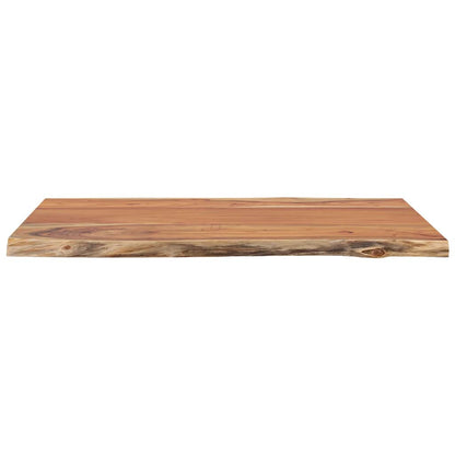 vidaXL Table Top 80x60x2.5 cm Rectangular Solid Wood Acacia Live Edge 5