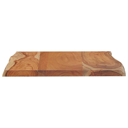 vidaXL Table Top 80x60x2.5 cm Rectangular Solid Wood Acacia Live Edge 6