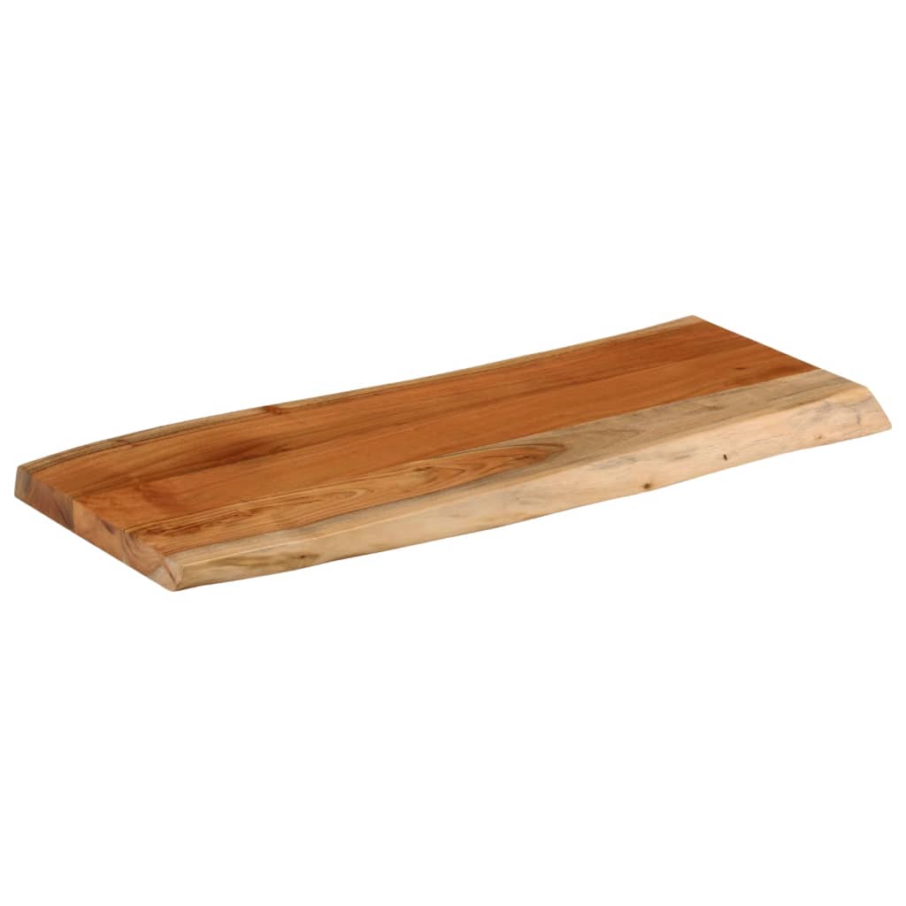 vidaXL Table Top 90x40x3.8 cm Rectangular Solid Wood Acacia Live Edge 2