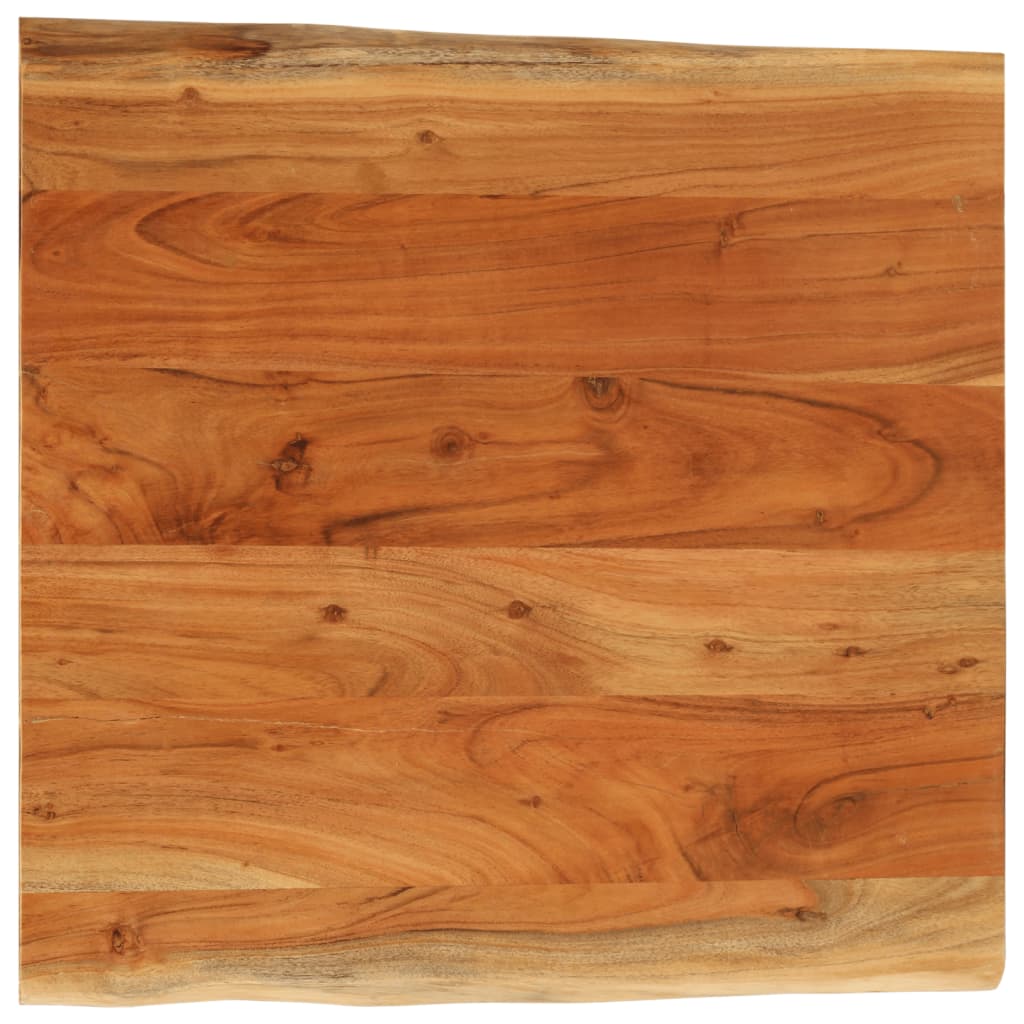 vidaXL Table Top 60x60x3.8 cm Rectangular Solid Wood Acacia Live Edge 1