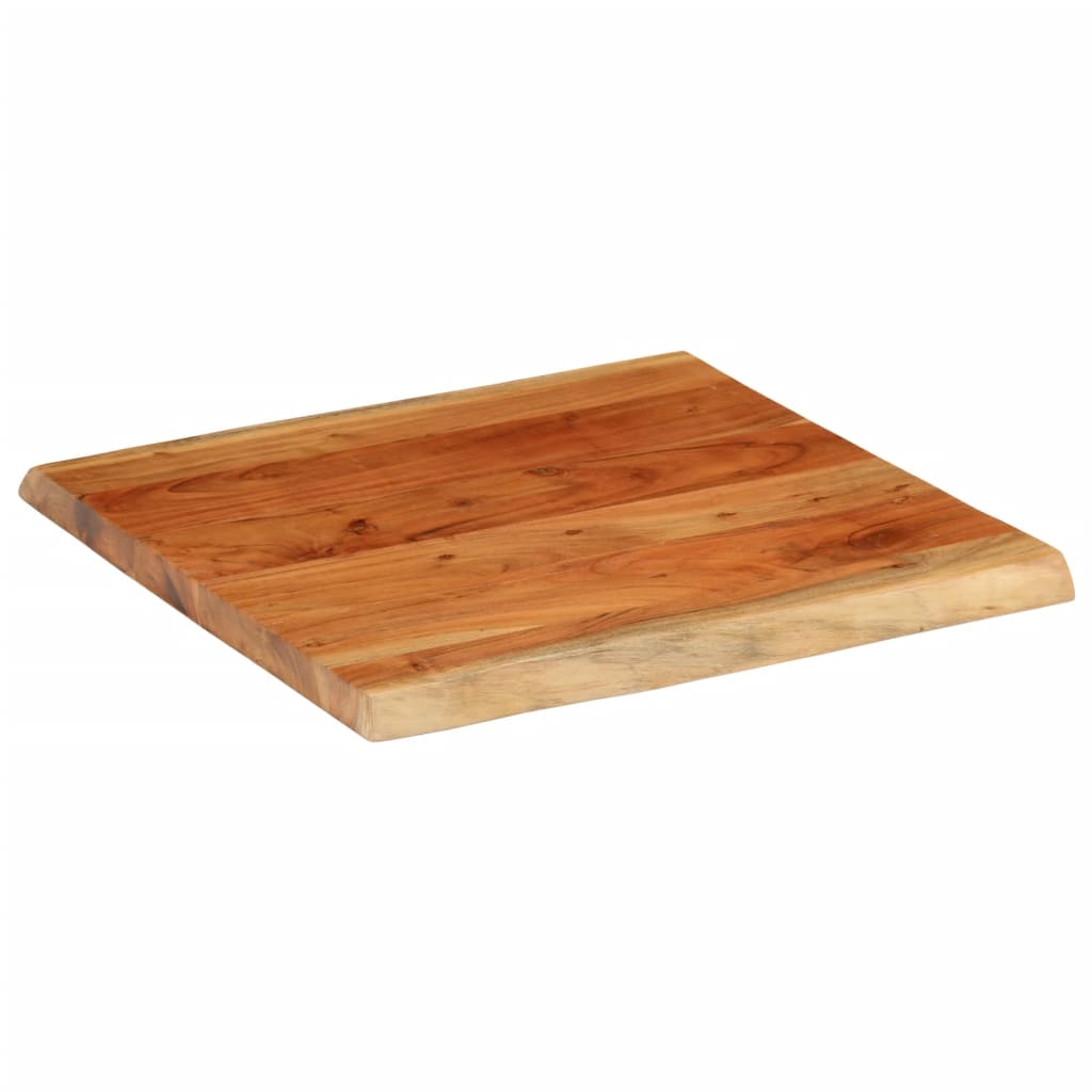 vidaXL Table Top 60x60x3.8 cm Rectangular Solid Wood Acacia Live Edge 2