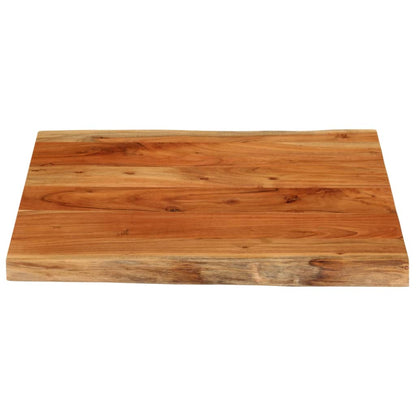 vidaXL Table Top 60x60x3.8 cm Rectangular Solid Wood Acacia Live Edge 3