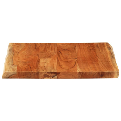 vidaXL Table Top 60x60x3.8 cm Rectangular Solid Wood Acacia Live Edge 4