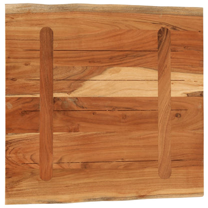 vidaXL Table Top 60x60x3.8 cm Rectangular Solid Wood Acacia Live Edge 5