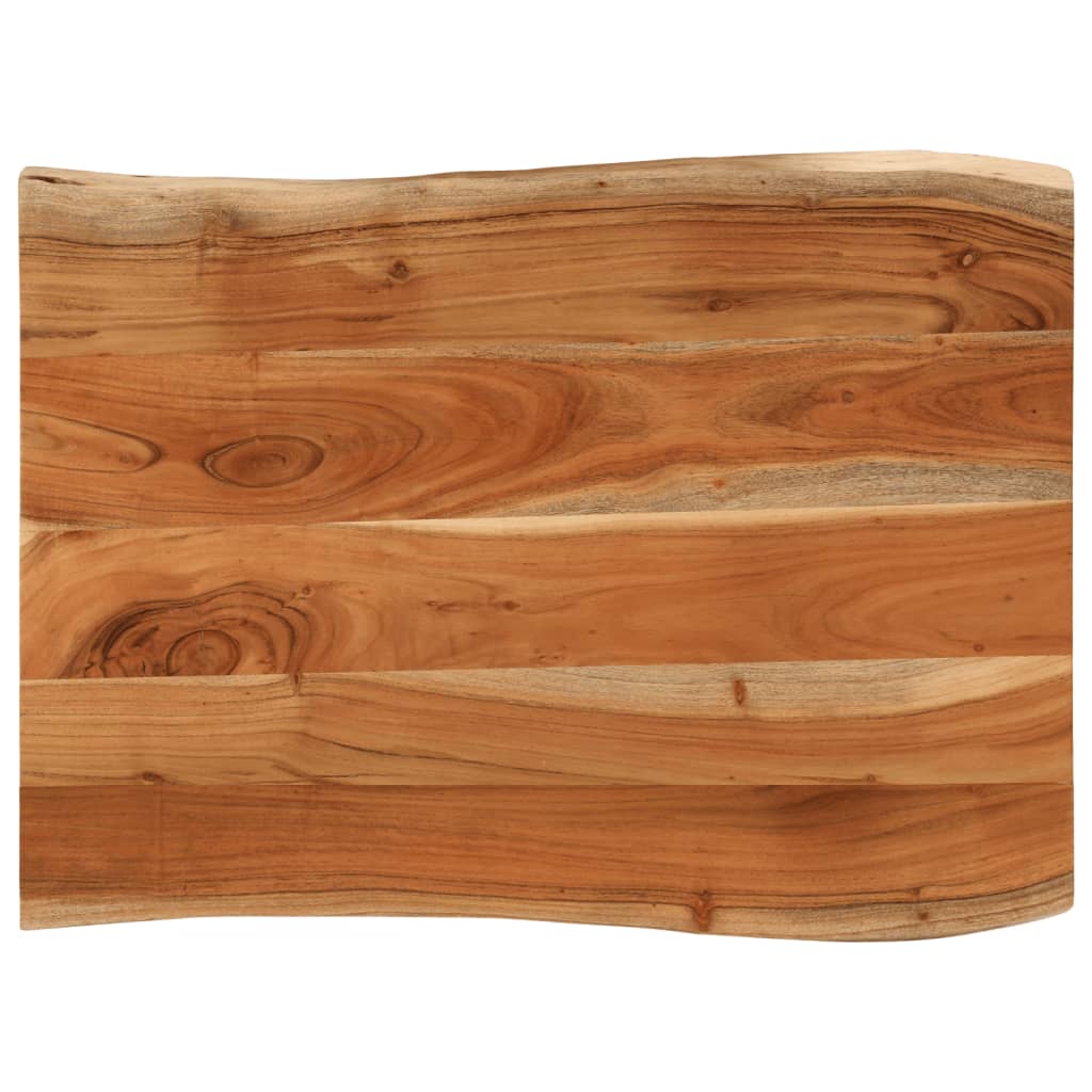 vidaXL Table Top 70x60x3.8 cm Rectangular Solid Wood Acacia Live Edge 1