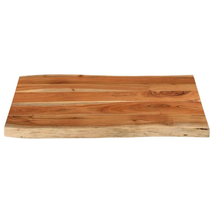 vidaXL Table Top 70x60x3.8 cm Rectangular Solid Wood Acacia Live Edge 3