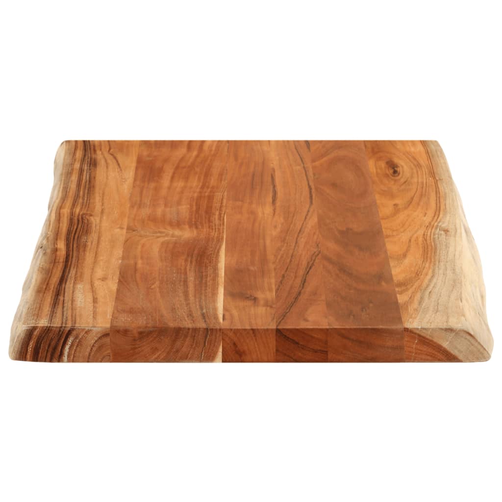 vidaXL Table Top 70x60x3.8 cm Rectangular Solid Wood Acacia Live Edge 4