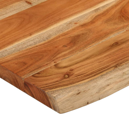 vidaXL Table Top 70x60x3.8 cm Rectangular Solid Wood Acacia Live Edge 6