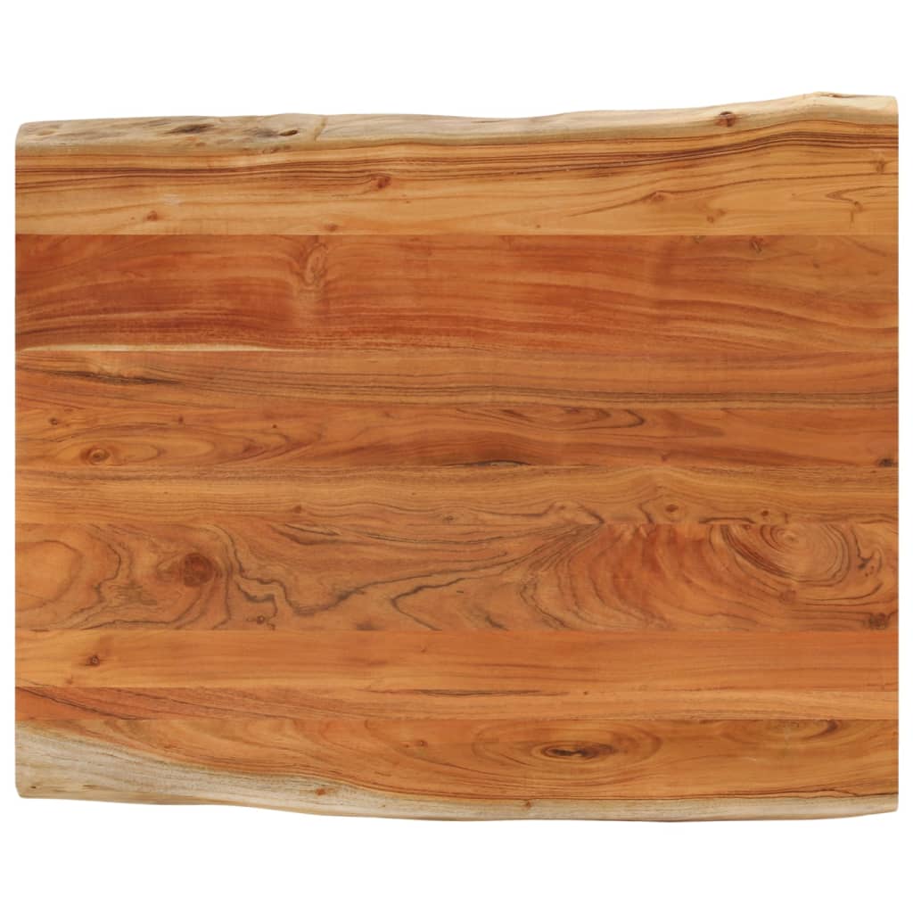Table Top 80x80x3.8 cm Live Edge Solid Wood Mango Thickness 38 mm Acacia wood(natural) 110 cm