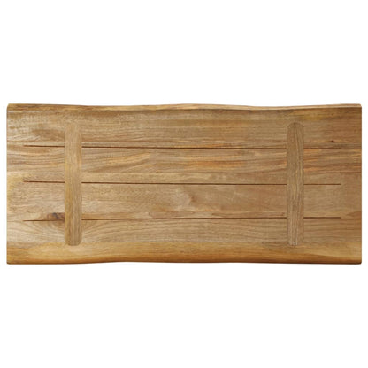 vidaXL Table Top Live Edge 80x40x2.5 cm Solid Wood Rough Mango 5