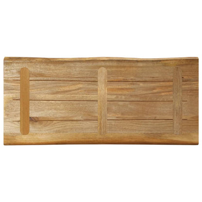 vidaXL Table Top Live Edge 90x40x2.5 cm Solid Wood Rough Mango 5