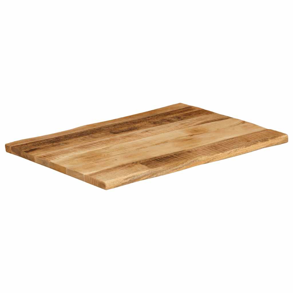 vidaXL Table Top Live Edge 80x60x2.5 cm Solid Wood Rough Mango 2