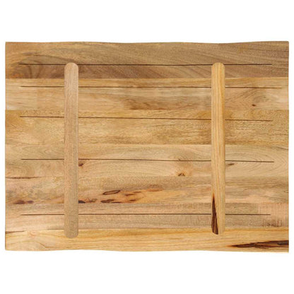 vidaXL Table Top Live Edge 80x60x2.5 cm Solid Wood Rough Mango 5