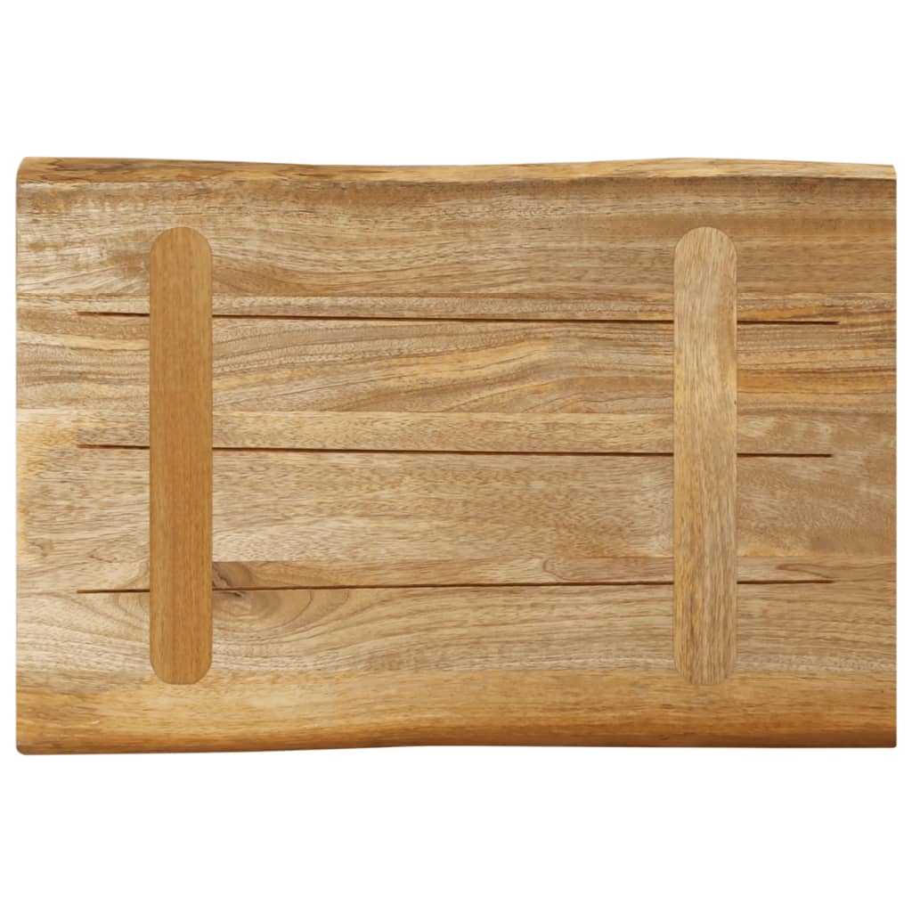 vidaXL Table Top Live Edge 70x40x3.8 cm Solid Wood Rough Mango 5