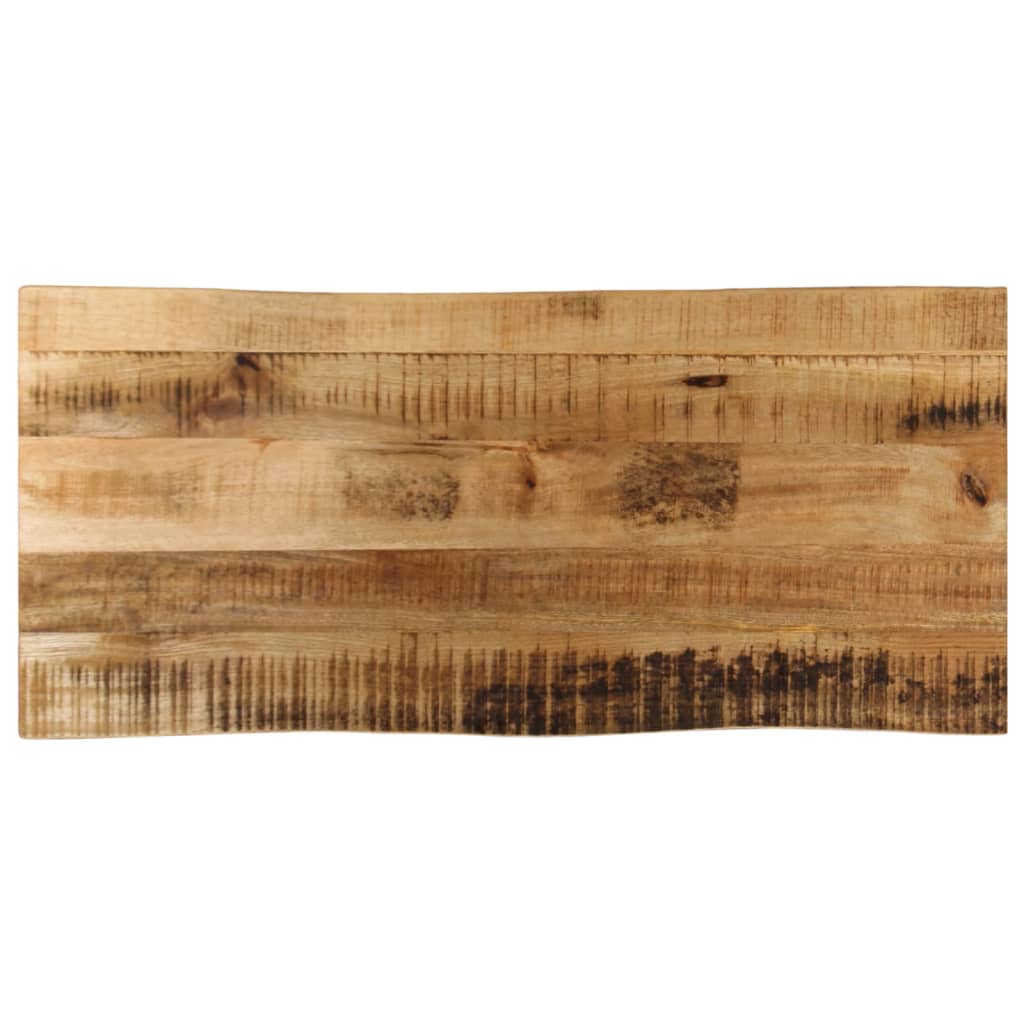 vidaXL Table Top Live Edge 80x40x3.8 cm Solid Wood Rough Mango 1
