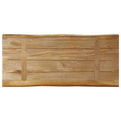 vidaXL Table Top Live Edge 80x40x3.8 cm Solid Wood Rough Mango 5